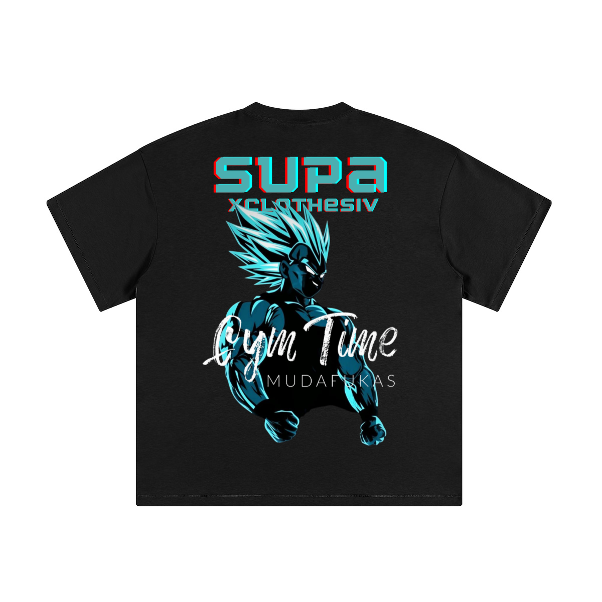 Supa xclothesiv Vegeta gym time - T-shirt
