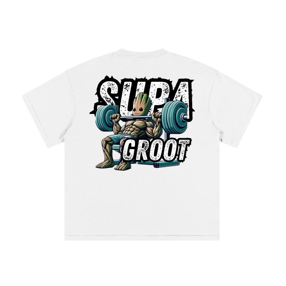 Supa Groot Grow up (Creme) - T-shirt