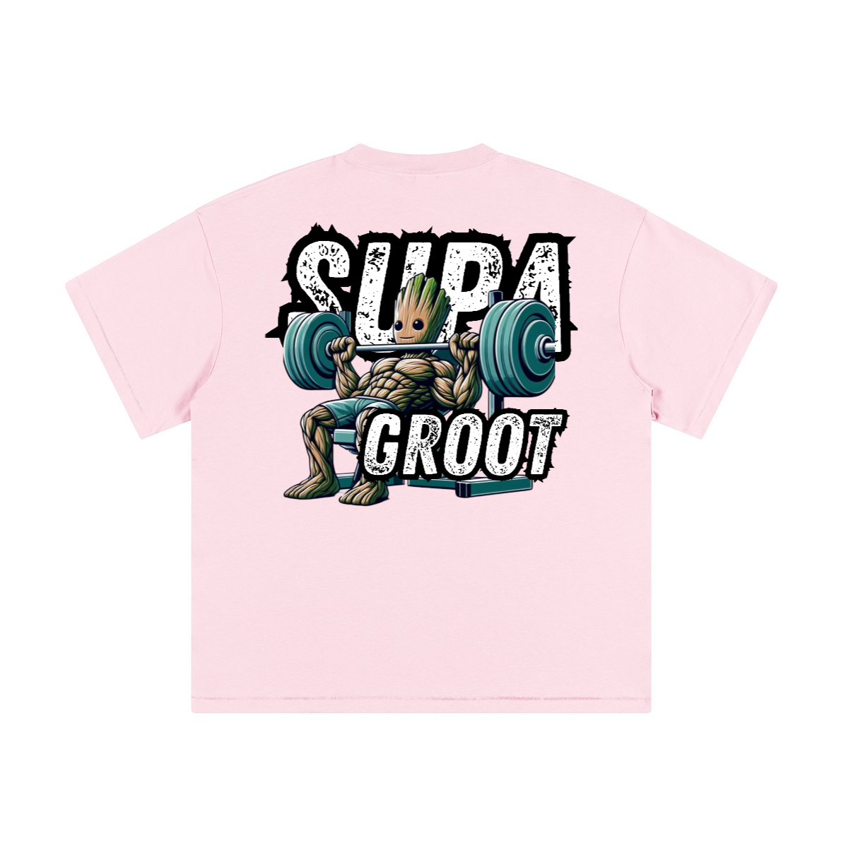 Supa Groot Grow up (Creme) - T-shirt