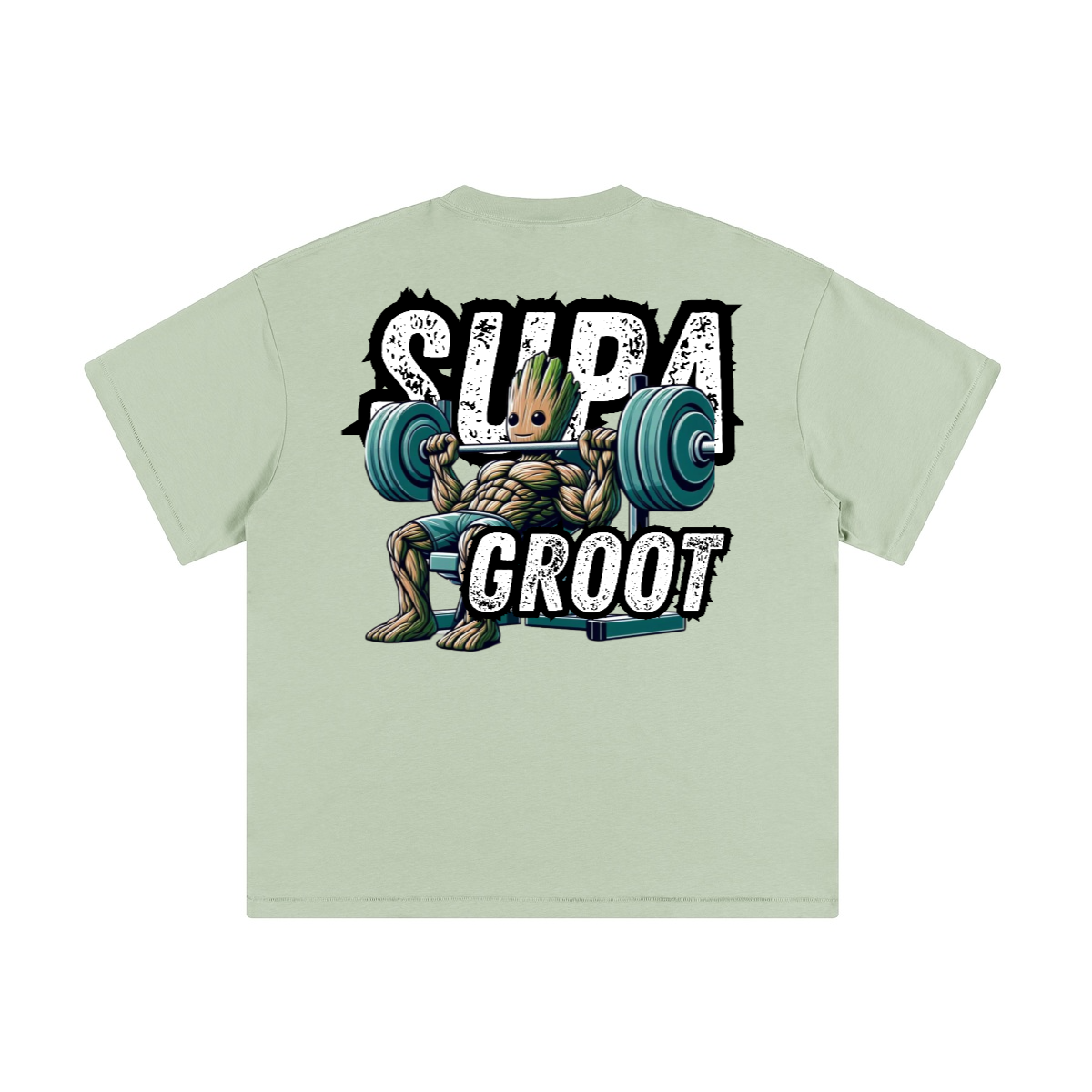 Supa Groot Grow up (Creme) - T-shirt
