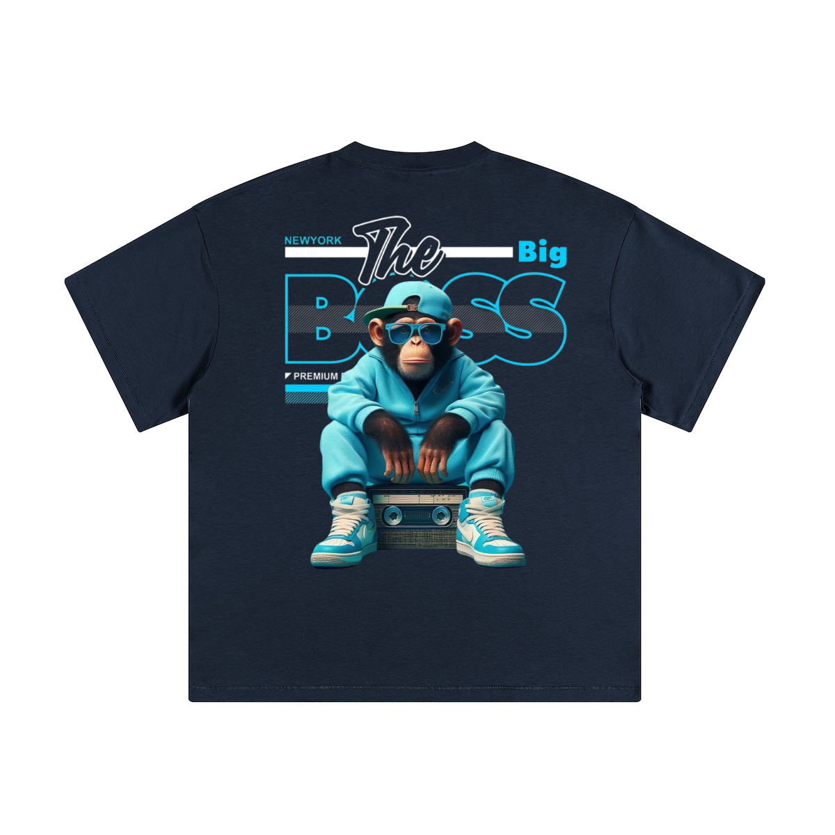 SUPA BLUE MONKEY NY Big boss - T-shirt