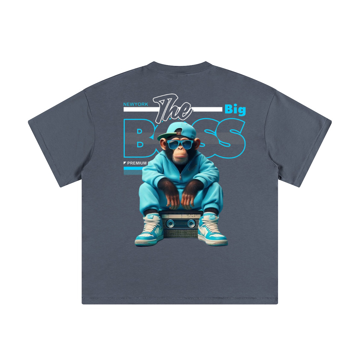 SUPA BLUE MONKEY NY Big boss - T-shirt