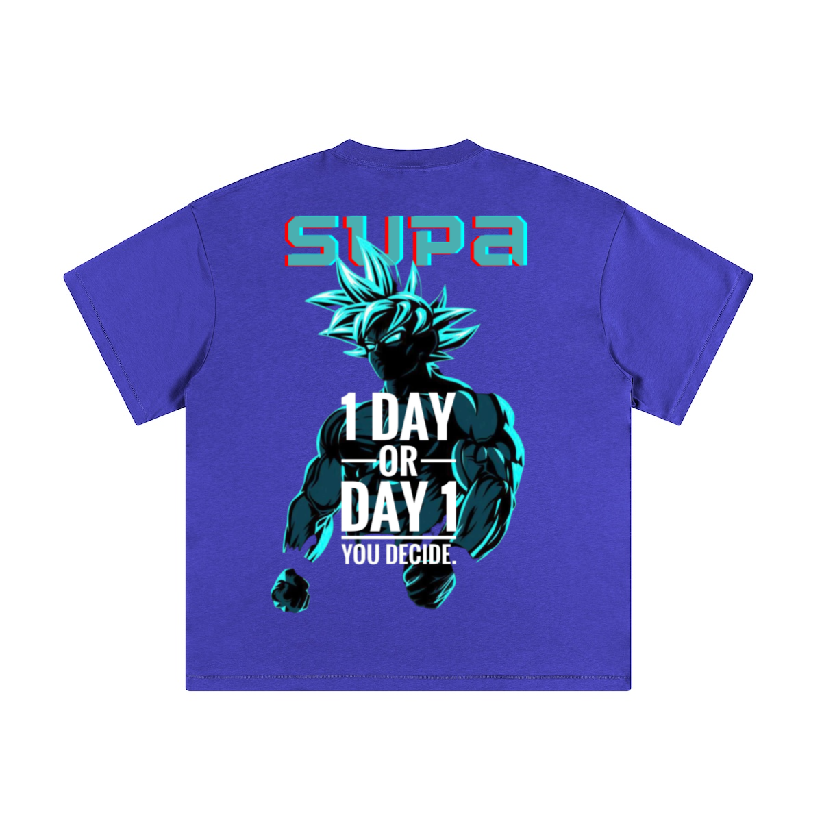 SUPA XCLOTHESIV BLUE GOKU - T-shirt