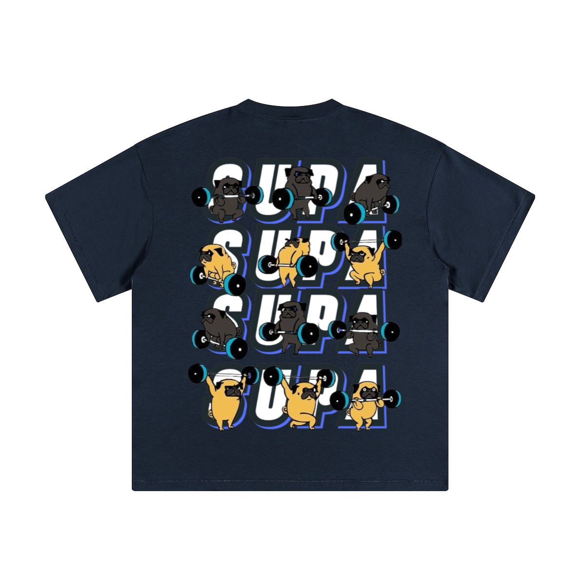 Supa xclothesiv Pug - T-shirt