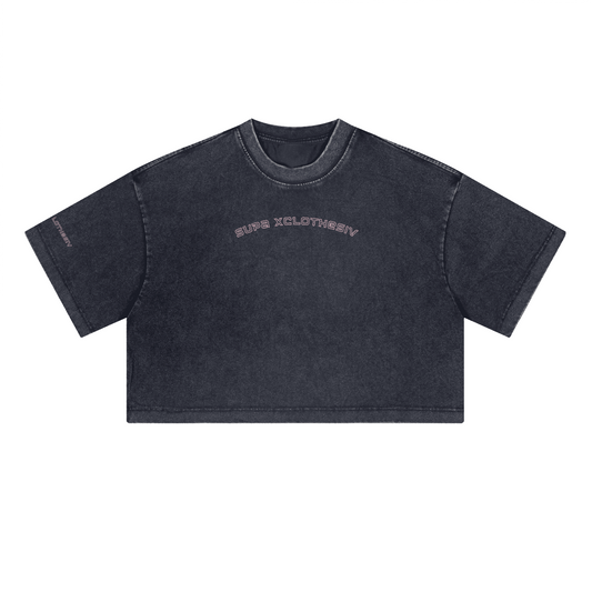 Fit Cropped Crewneck T-shirt