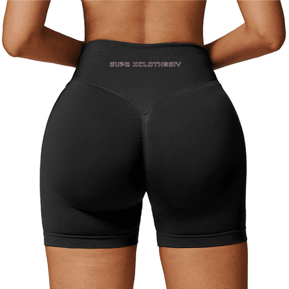 Seamless High-Waisted Yoga Shorts